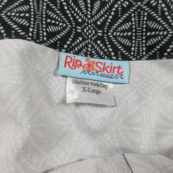 RipSkirt womens black Pearl Batik wrap maxi swim beach skirt XL EUC - Picture 3 of 5